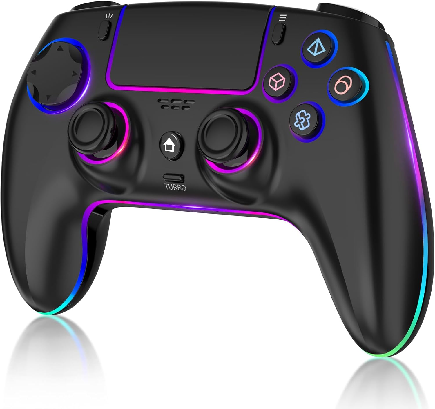 Manette MYSTILUCK pour PS5 avec joysticks et gâchettes réglables.