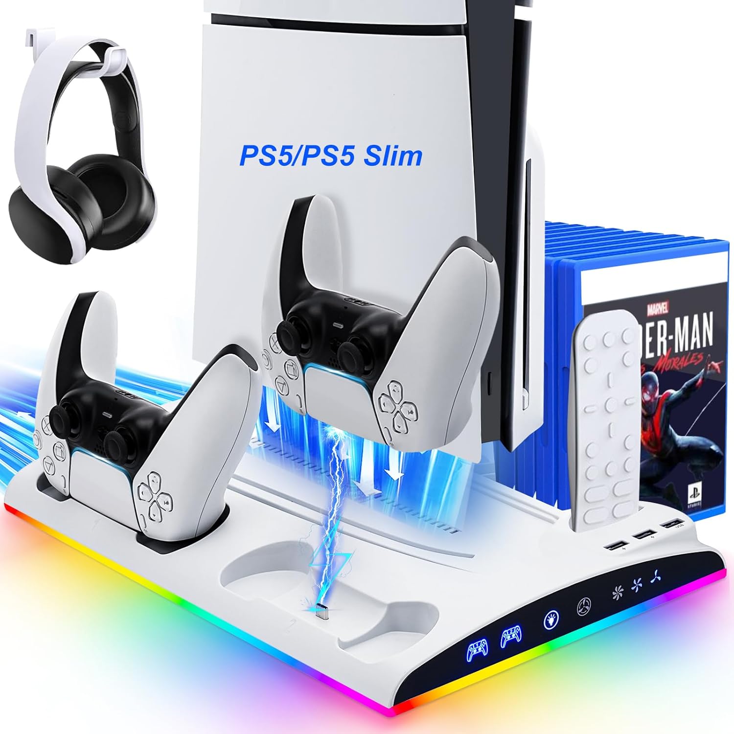 Support 3-en-1 PS5 Chargeur Manette – L&rsquo;Accessoire Indispensable