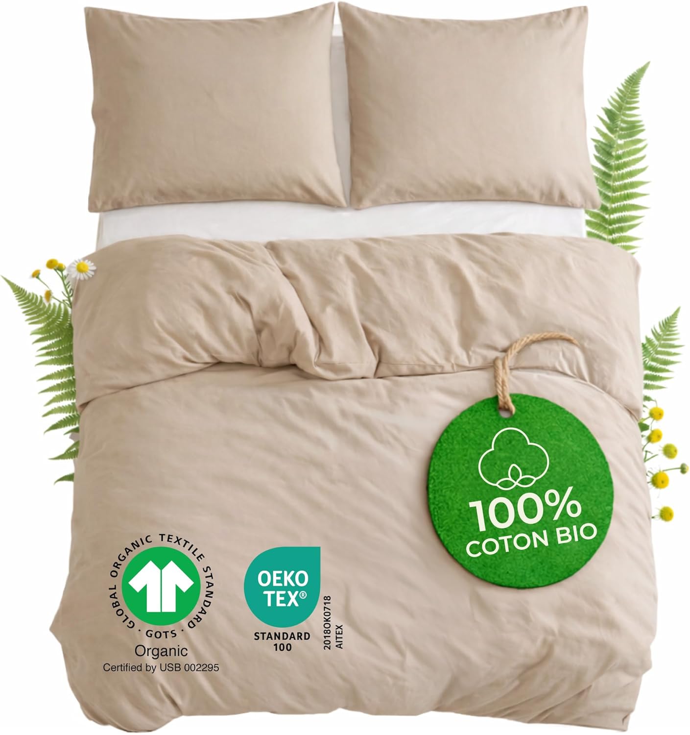 Linge de Lit Bambou Percale – Douceur et Fraîcheur